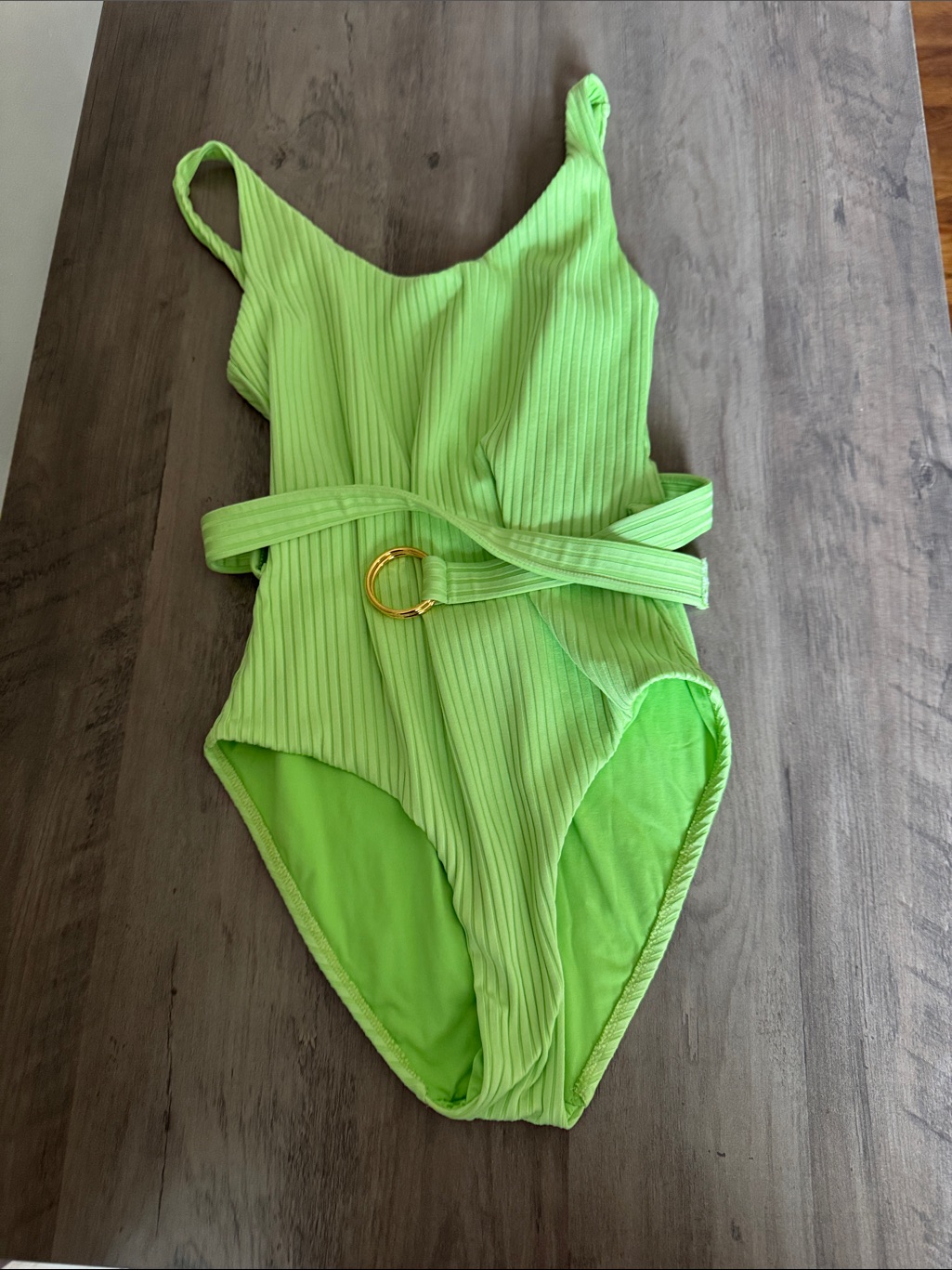 Melissa Odabash Bright Lime Green Swimwear  Signature Tag